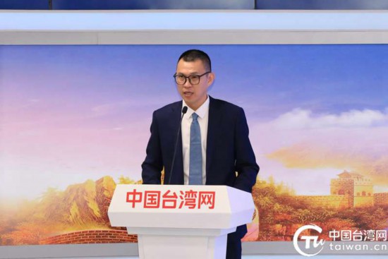 　　台湾电子商务与网络直播联盟总召集人周宏昌致辞。（中国台湾网记者 尹赛楠 摄）