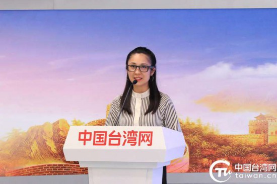 　　鲁台青年创客中心发起人陈玟婷致辞。（中国台湾网记者 尹赛楠 摄）