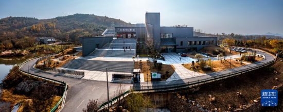 这是2021年11月28日在安徽省合肥市肥西县铭传乡拍摄的刘铭传纪念馆(无人机照片)。新华社发