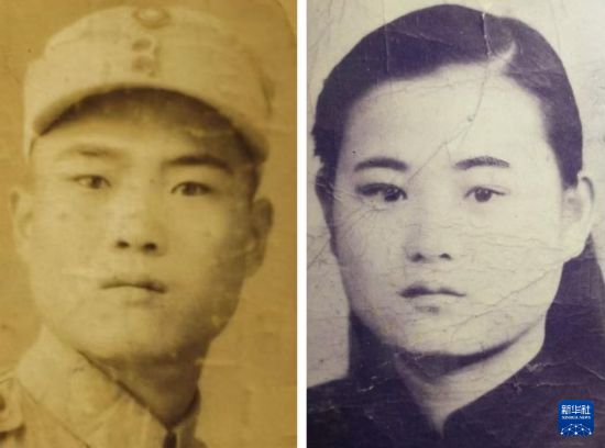 这是崔佳舅公和外婆照片。新华社发（中国闽台缘博物馆供图）